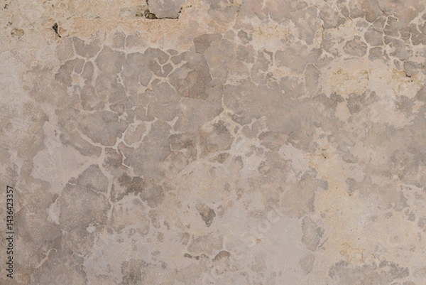 Obraz Vintage wall surface with peeling paint texture, great for home decor mockups, restoration themes, and architectural projects.