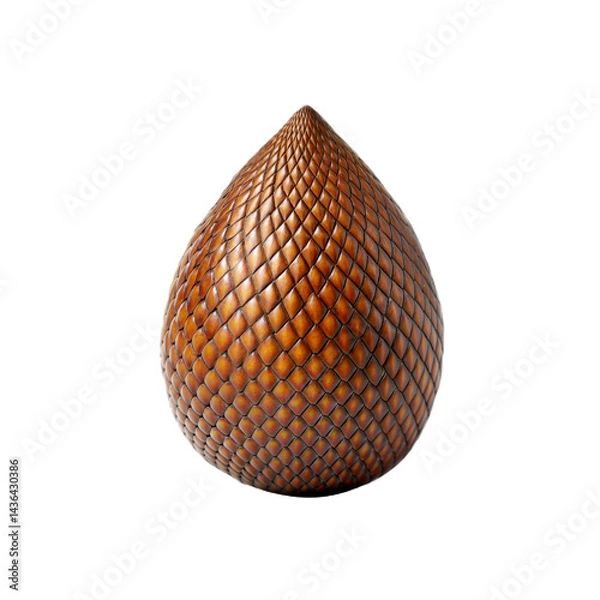 Obraz Single Salak Fruit Isolated on Black Background