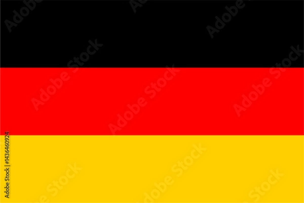 Obraz german flag with transparent background