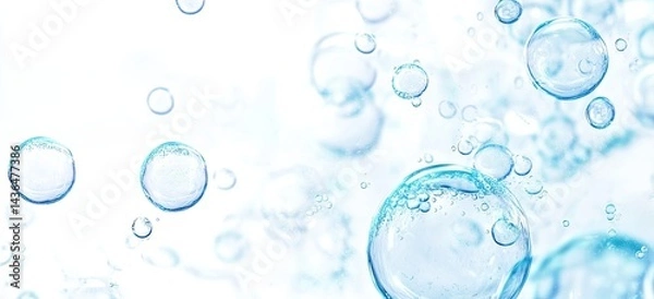 Fototapeta Delicate Water Bubbles