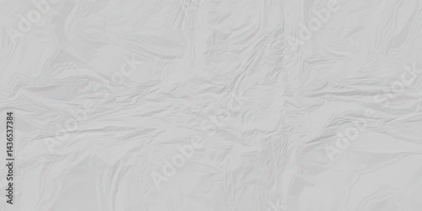 Fototapeta Abstract white crumble paper texture. White Wrinkled Fabric Texture Background