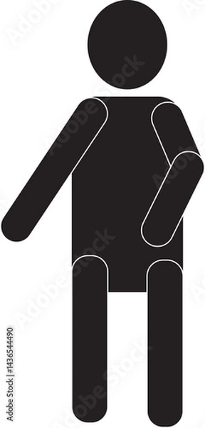 Fototapeta Sleeping icon, deep sleep, sleeping positions, sleeping icon, sleeping boy, cartoon boy, sleeping boy icon, blanket, abstract, sweet dreams, black color