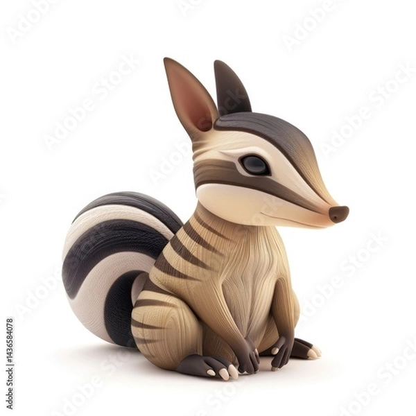 Obraz Cute, stylized depiction of a marsupial.