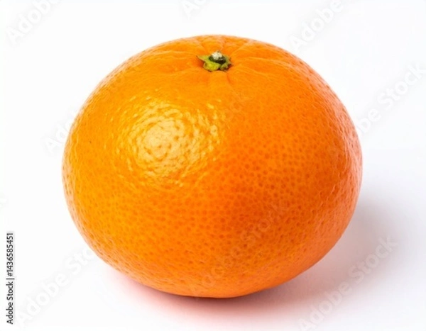 Obraz one tangerine, bright orange color, white background