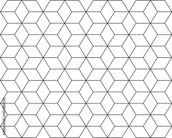 Fototapeta Seamless background of black polygonal pattern, creative design templates	