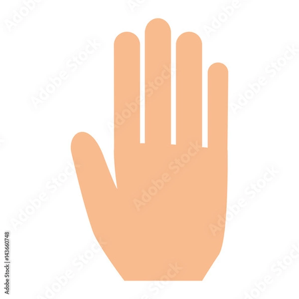 Fototapeta hand human isolated icon