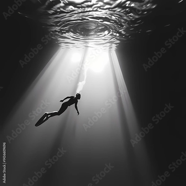 Fototapeta Diving into Silence