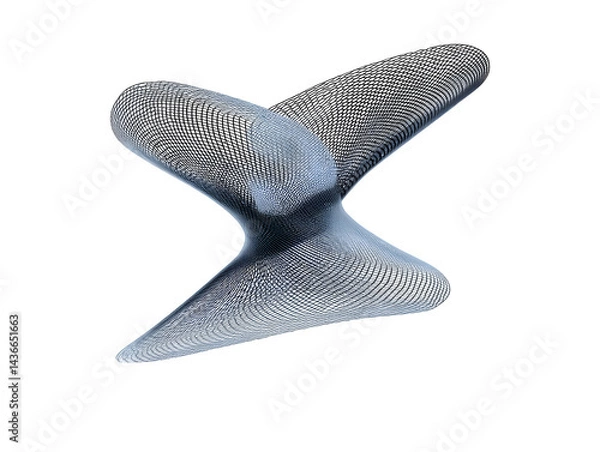 Fototapeta Abstract mesh design on transparent background