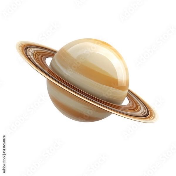 Fototapeta Saturn planet rings on transparent background