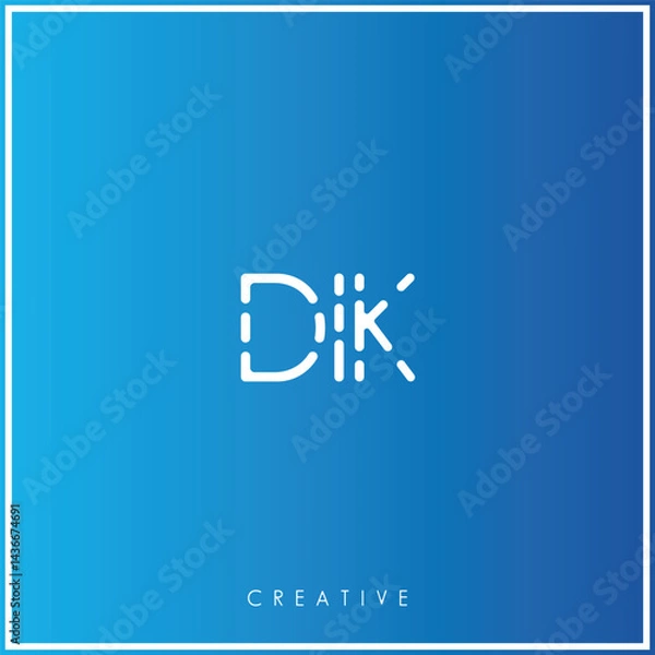 Fototapeta DIK Creative Minimal monogram and logo. Elegant leaves. Modern design. Premium Vector latter logo design. Creative Logo. Vector Illustration logo. letters Logo. Brand Identity Logo. Company Logo.
