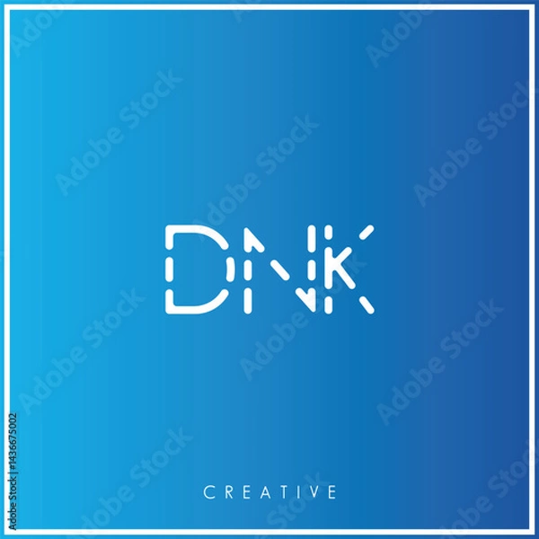Fototapeta DNK Creative Minimal monogram and logo. Elegant leaves. Modern design. Premium Vector latter logo design. Creative Logo. Vector Illustration logo. letters Logo. Brand Identity Logo. Company Logo.