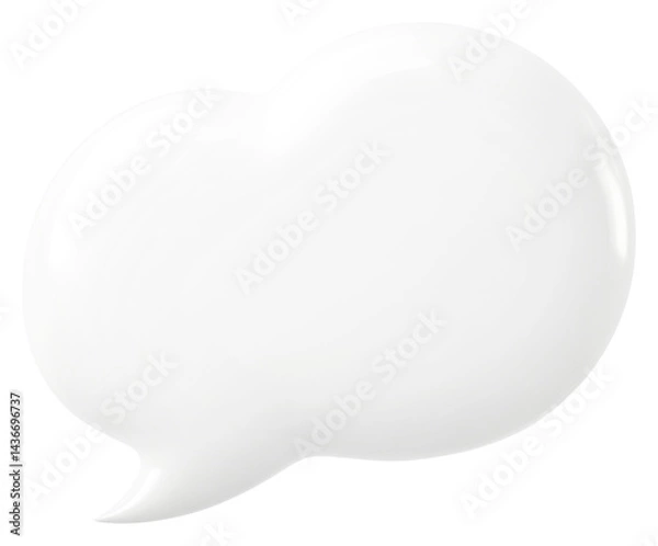 Fototapeta PNG Cloudy rounded outline graphic bubble speech.
