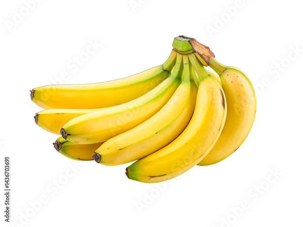 Fototapeta Bunch of bananas isolated on transparent background
