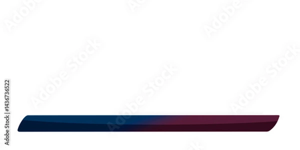 Fototapeta Sleek Colourful Lower third Design on a Transparent Background	