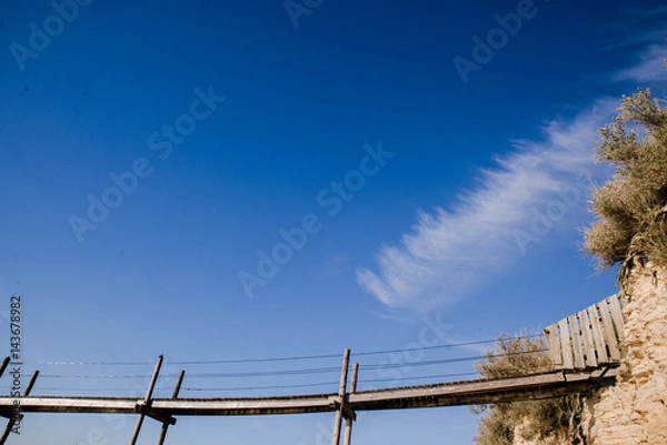 Obraz footbridge to the ocean
