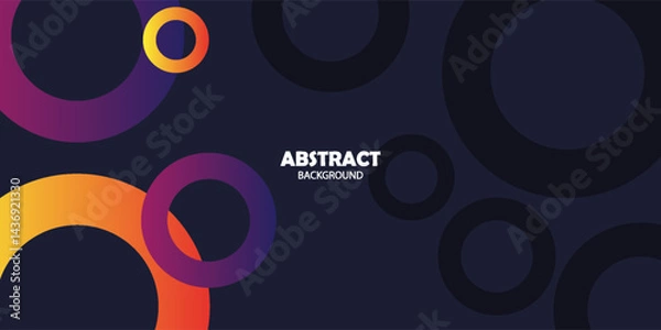 Fototapeta Abstract background for presentation design with dynamic geometric shapes design. Modern illustration concept for corporate, business, talks, seminar, business ads,  banner design and more