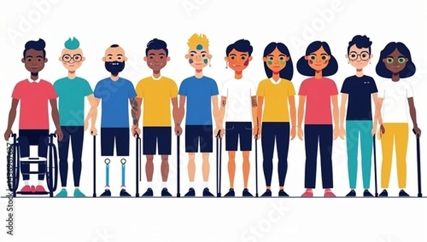 Fototapeta Diverse Abilities – A Powerful Representation of Inclusivity