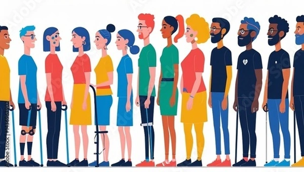 Fototapeta Diverse Abilities – A Powerful Representation of Inclusivity