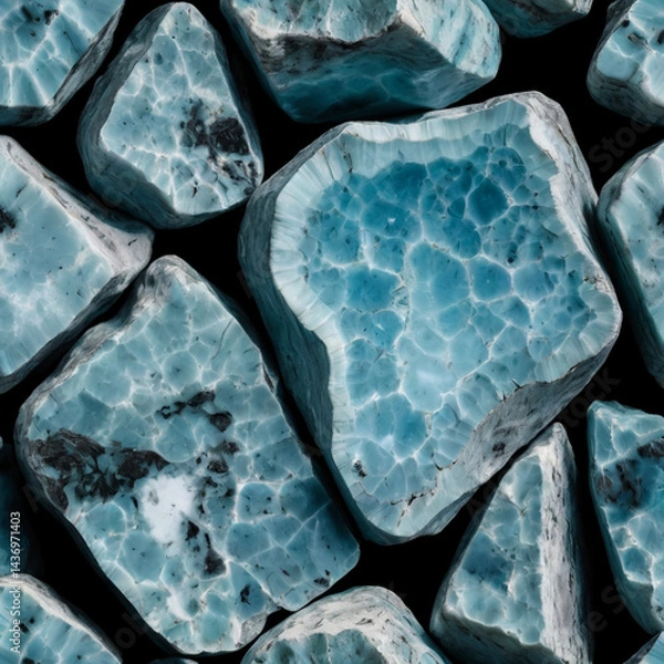 Obraz たくさんのラリマーの原石