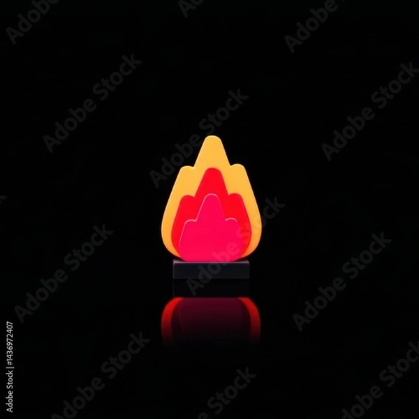 Fototapeta Isolated red lipstick and a red plastic cosmetic bottle are makeup beauty objects on a dark background