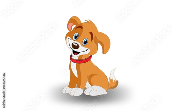 Obraz Welpe / Hund / Vektor