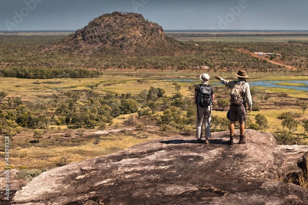 Obraz View from Injalak Hill (longtom, a djenj-fish dreaming) of Arguluk Hill