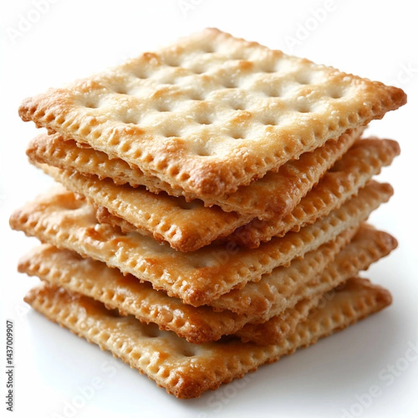 Obraz Stacked crackers high resolution image