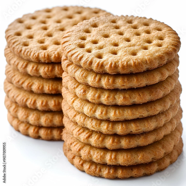 Obraz Stacked crackers in a simple display
