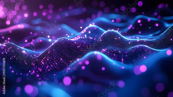 Fototapeta Exploring ai and machine learning neural networks global technology hub research paper digital environment analytical perspective smart flows