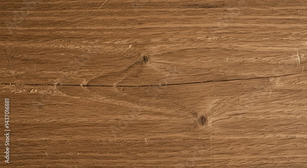 Fototapeta Rustic Brown Wood Texture with Visible Grain and Natural Imperfections
