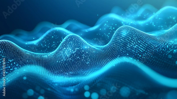 Obraz Exploring biodigital interfaces chromatic signatures in technology digital space data visualization futuristic perspective