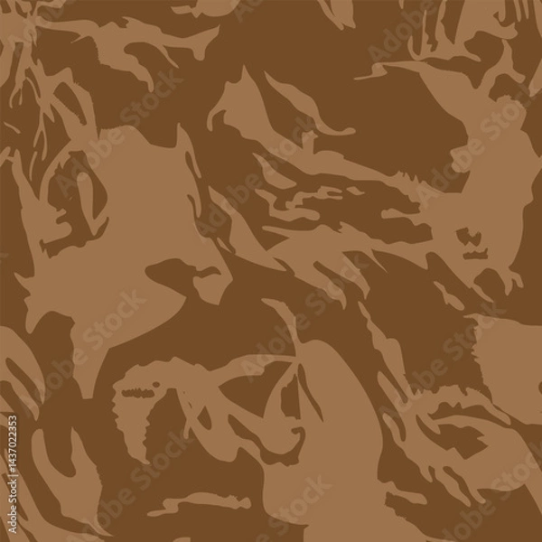Fototapeta Seamless Abstract Camo Pattern in brown subtle tone with monochromatic color for Textile Print for Fabric