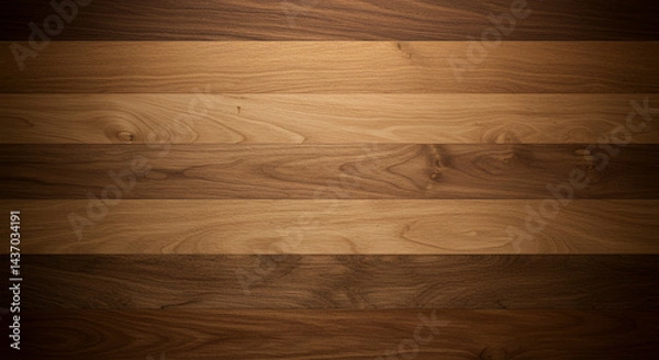 Fototapeta Wooden Surface Texture with Horizontal Grain and Natural Wood Patterns