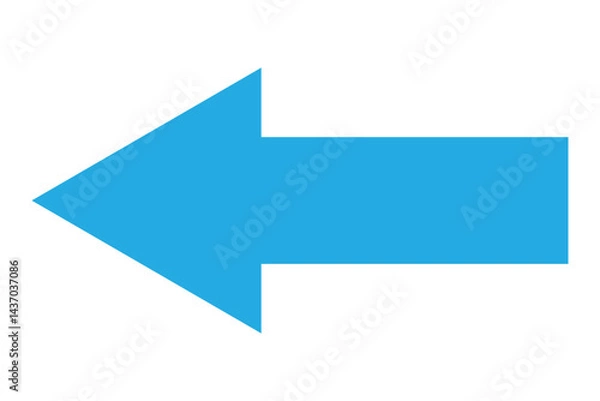 Fototapeta PNG Red Arrow Icon: A bold, red arrow icon pointing to the right, symbolizing direction, guidance, and movement isolated on a transparent : A bold, red arrow icon pointing 