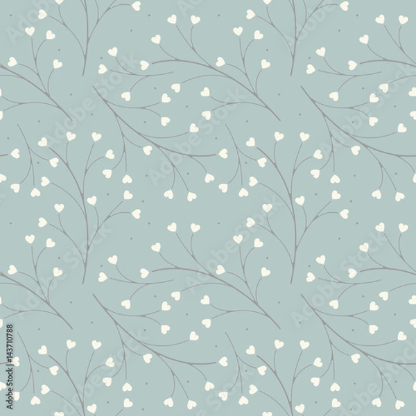 Obraz Cute  seamless pattern with hearts