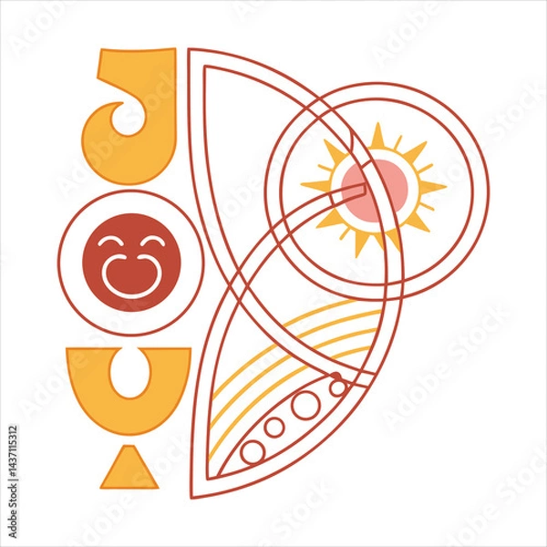 Obraz Creative Yin Yang Inspired Abstract