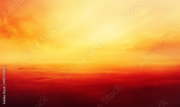 Obraz Fiery sky descends towards reddish clouds