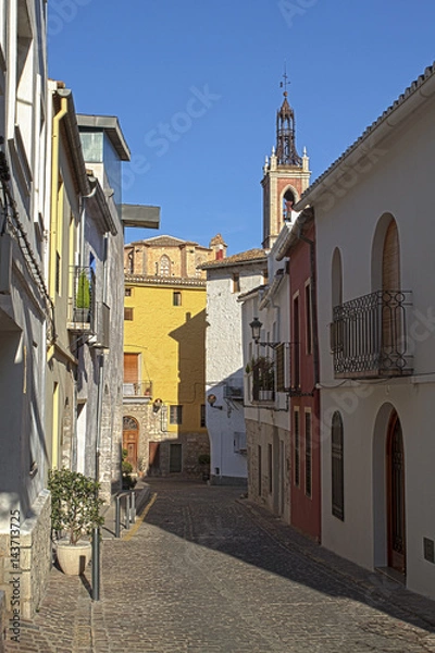 Obraz Street in Sagunto. Valencian Community