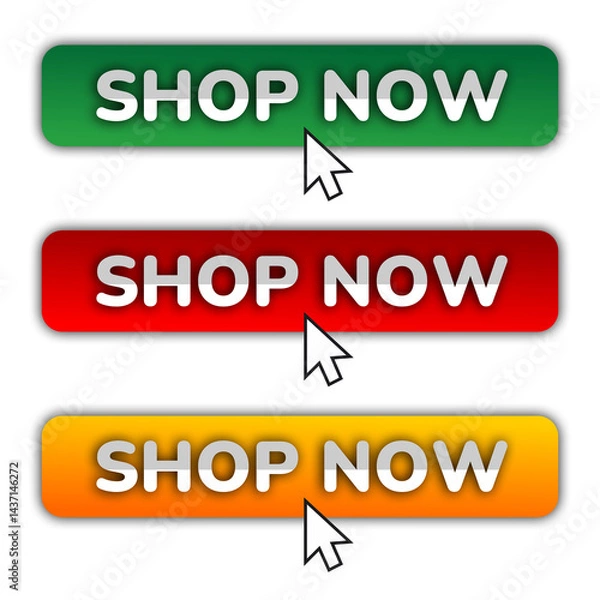Fototapeta click shop now button