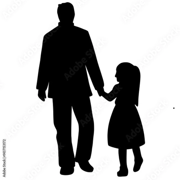 Obraz Father day shadow outline 
