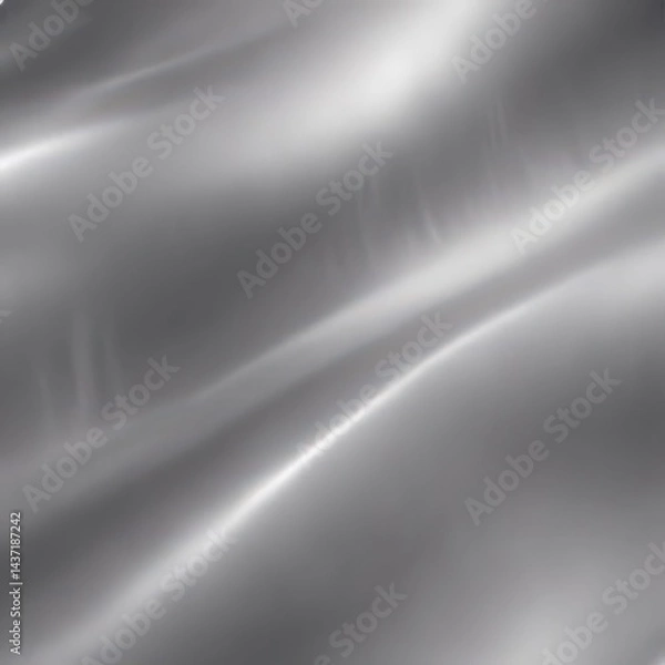 Fototapeta Sleek silver metallic texture; ideal backdrop , brushed, modern