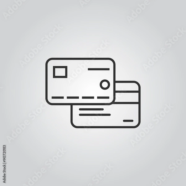 Fototapeta card icon