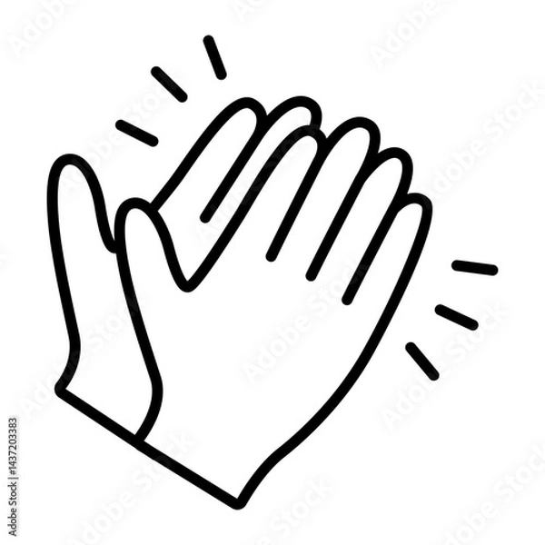 Obraz 박수치는 손 아이콘