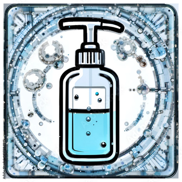 Obraz Sanitizer Outline Color Icon
