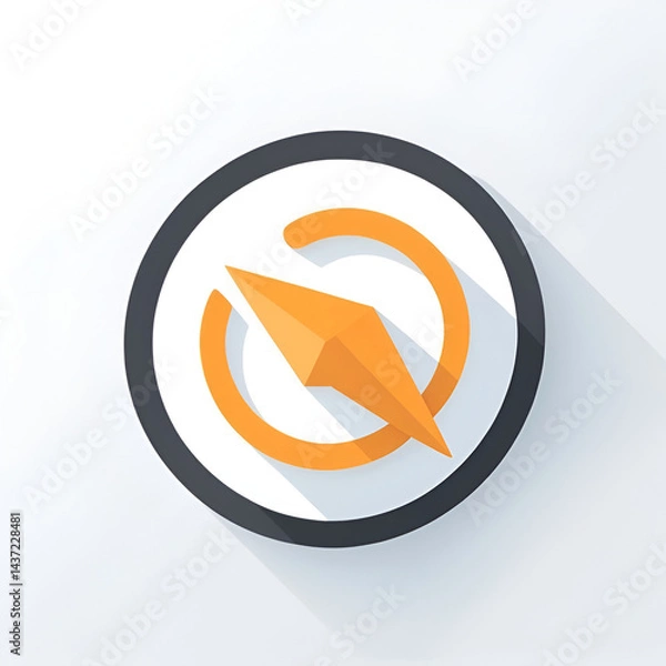 Obraz Redirect Flat Style Icon