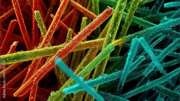 Fototapeta Coloring spicules effects.