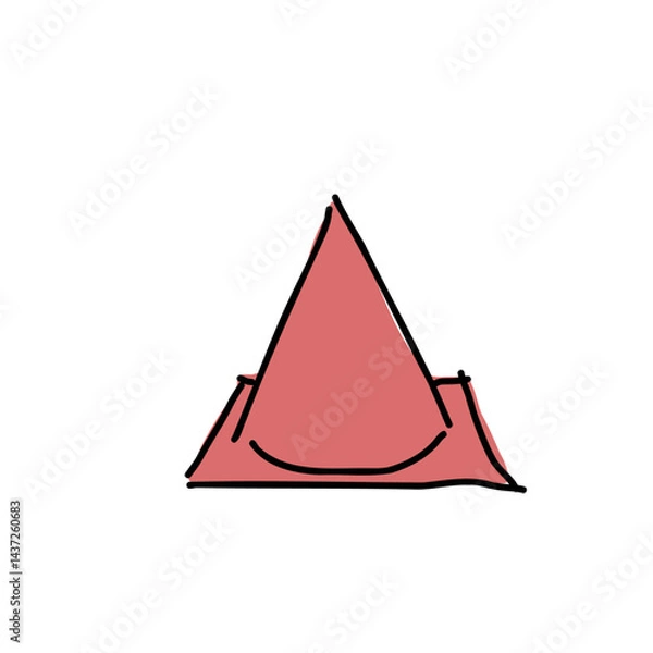 Obraz 【工事現場】カラーコーン　赤