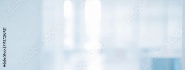 Fototapeta Abstract blurred background with light blue and white colors soft and airy.