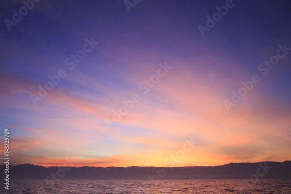 Fototapeta Sunset at the sea