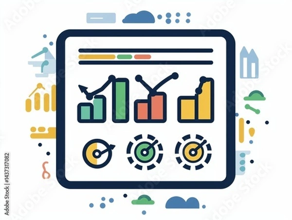 Fototapeta Business Data Analytics